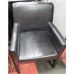 SHOWHOME LEATHERETTE ARMCHAIR
