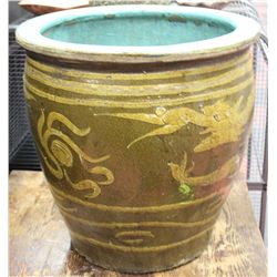 ESTATE VINTAGE DRAGON PLANTER