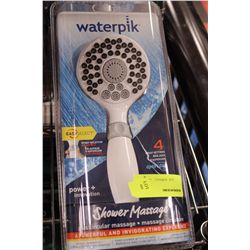 WHITE WATERPIK 4 SPRAY SETTING SHOWERHEAD