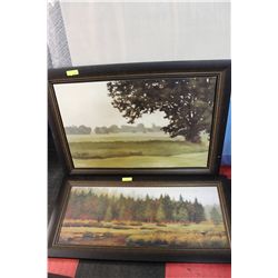 2 SHOWHOME FRAMED TREE PICTURES