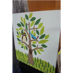 SHOWHOME OWL CANVAS PICTURE