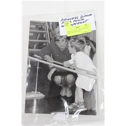 PRINCESS DIANA ORIGINAL PRESS PHOTO W/COPYRIGHT