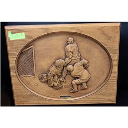 NEW YORK RANGERS "THE SCORES" WORD CARVING