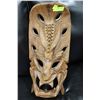 Image 1 : LRG WOOD CARVED WALL HANGING MASK
