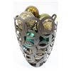 Image 1 : SHOWHOME METAL VASE W DECORATIVE BALLS