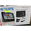 Image 1 : PHILLIPS PORTABLE 9" DVD PLAYER W DUAL SCREENS