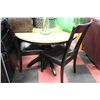 Image 1 : ROUND FAUX MARBLE TABLE W / 3 CHAIRS