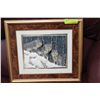Image 1 : FRAMED WOLF PICTURE