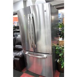 GE ST STEEL FRENCH DOOR FRIDGE W INTEGRATED ICE