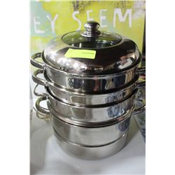 STACKING 5 PC STEAM POT SET
