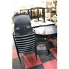 Image 1 : 10 COMMERCIAL TABLES SOLD W/ 18 STACKABLE PLASTIC