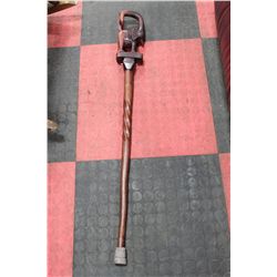 HAND CARVED ELEPHANT WALKING CANE