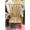 Image 1 : VINTAGE CANADA OLYMPIC WOOD ROCKING CHAIR