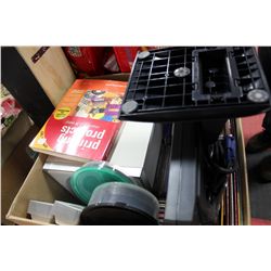 BOX OF COMPUTER PARTS AND ACCESSORIES