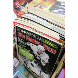 BOX OF SPORTS MAGAZINES