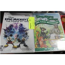 NINTENDO WII EPIC MICKEY 2 GAME AND SING ALONG