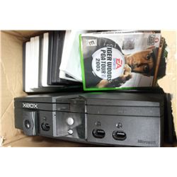 XBOX, 2 CONTROLLER & 18 GAMES