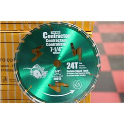 CONTRACTORS 7 1/4" CIRCULAR SAW BLADE