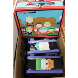 BOX OF 4 SOUTH PARK LUNCH BOXES