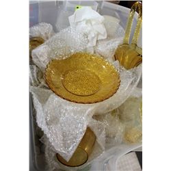 ESTATE AMBER AND CARNIVAL GLASS COLLECTION