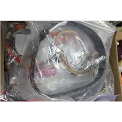 BOX OF NATIVE BEADS AND ACCESSORIES