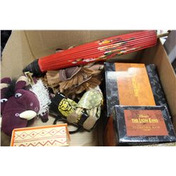 BOX W/ "LION KING" COLLECTIBLES