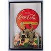 Image 1 : 1955 Scarce Coca-Cola Cardboard Cutout Display.