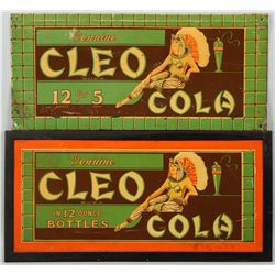 Lot of 2: 1920s-30s Embossed Coca-Cola Signs.