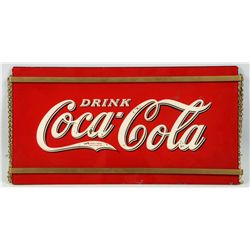 1930s Brunhoff Coca-Cola Reverse Glass Sign.