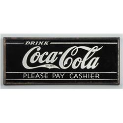 1930s Coca-Cola Bunhoff Reverse on Glass Sign.