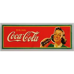 1945 Masonite Coca-Cola Sign.