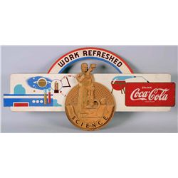 1940s Coca-Cola Kay Displays Science Sign.