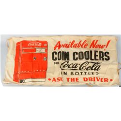 1940s Coca-Cola Canvas Banner.