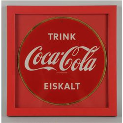 German 40's-50's Reverse Glass Sign.