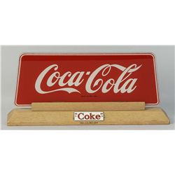1950s Coca-Cola Cash Register Topper Sign.