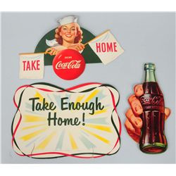 1952 Coca-Cola 6 Pack Rocking Display Signs.