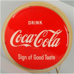 1950's Two-Sided Coca-Cola Lighted Sign.