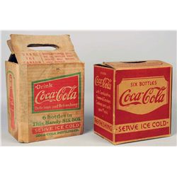 Lot of 2: Coca-Cola Cardboard Carriers.