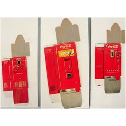 Lot of 3: 1950s Coca-Cola Mini Vending Machines.