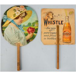 Lot of 2: Early Whistle Fans.