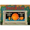 Image 1 : Sunkist 1930s Cardboard Cutout Dimensional Sign.