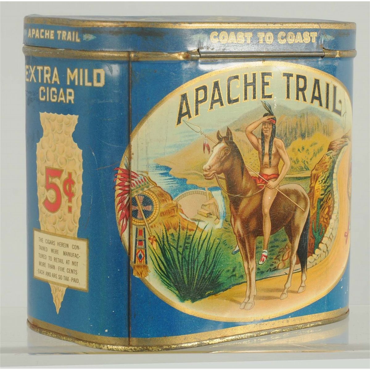 Apache Trail Tobacco Tin.