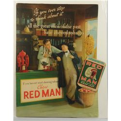 30s-40s Red Man Cardboard Dimensional Display.