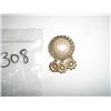Image 1 : VINTAGE VERY BEAUTIFUL BUTTON COVER STAMPED *NONY NEW YORK* VERY UNIQUE DESIGN!! COVERS CAME OUT OF