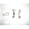 Image 1 : VINTAGE BEAUTIFUL UNIQUE EARRINGS WITH HEAVY CLAW WRAP DESIGN & CLIP BACKS!! EARRINGS CAME OUT OF SA