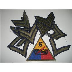 BAG OF ASSORTED VINTAGE *KOREAN WAR ERA* MILITARY PATCHES *11 TOTAL PATCHES*!! ITEMS CAME OUT OF SAF