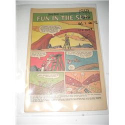 1969 EXTREMELY RARE *ROAD RUNNER* JUNE VOL.1 NO.12 COMIC BOOK VALUE $50.00-NO COVER!! COMIC CAME OUT