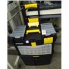 Image 1 : Rolling Stackable Tool & Hardware Box - Note: Snap Holder is Broken