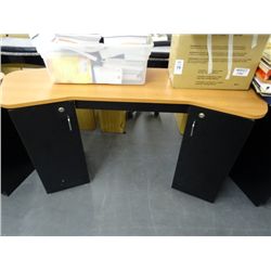 Black Base, Cherry Top Manicurist Station - No Shipping