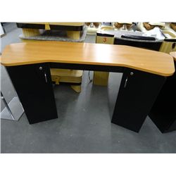 Black Base, Cherry Top Manicurist Station - No Shipping